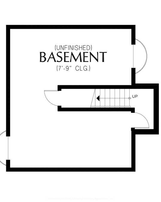 Lower Floor Plan image for Mascord --Lower Floor Plan