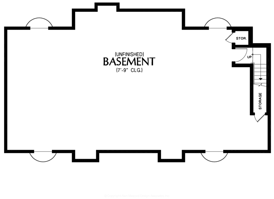 Lower Floor Plan image for Mascord --Lower Floor Plan