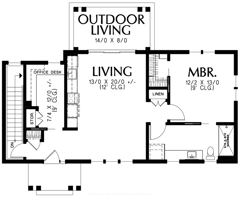 Main Floor Plan image for Mascord --Main Floor Plan