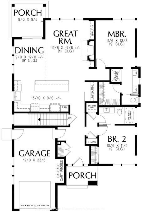 Main Floor Plan image for Mascord --Main Floor Plan