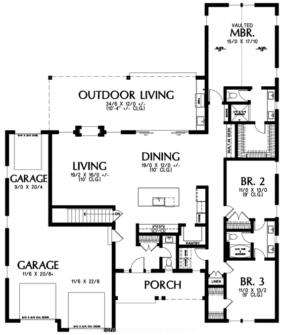 Main Floor Plan image for Mascord --Main Floor Plan