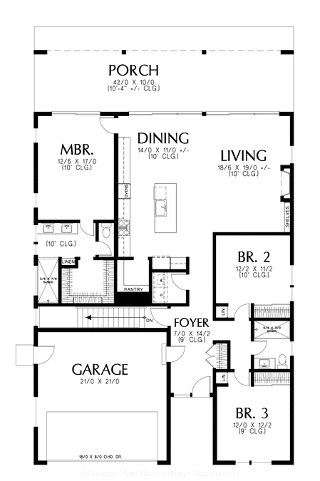 Main Floor Plan image for Mascord --Main Floor Plan