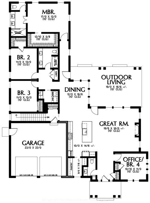 Main Floor Plan image for Mascord --Main Floor Plan