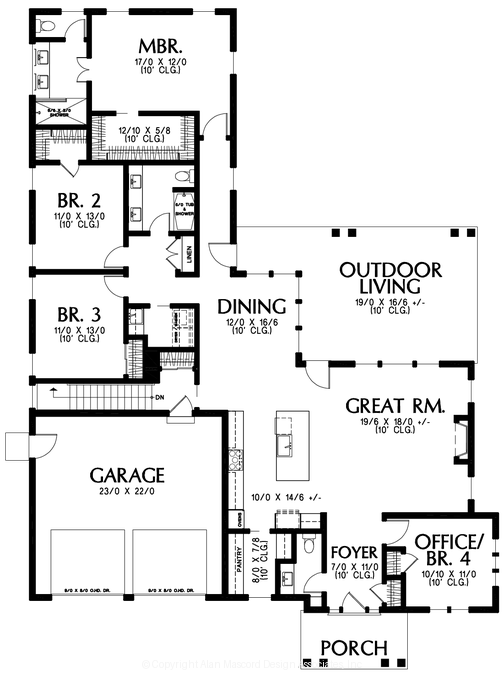 Main Floor Plan image for Mascord --Main Floor Plan