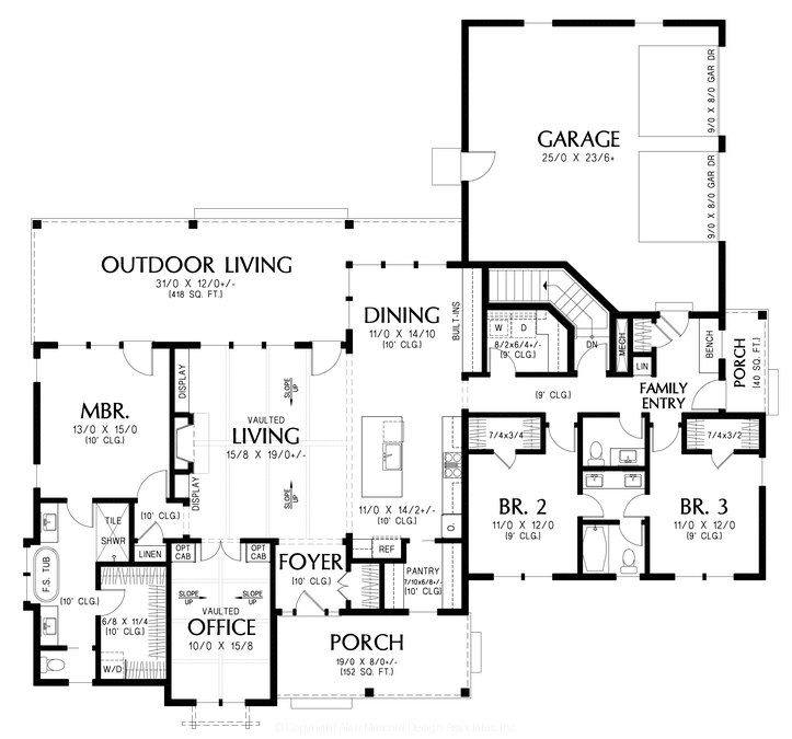 Main Floor Plan image for Mascord --Main Floor Plan