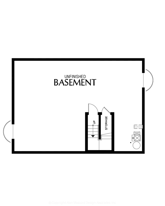 Lower Floor Plan image for Mascord --Lower Floor Plan