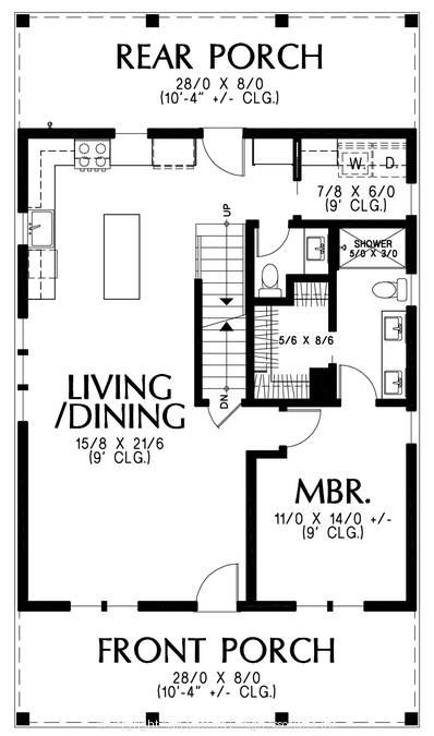 Main Floor Plan image for Mascord --Main Floor Plan