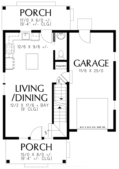 Main Floor Plan image for Mascord --Main Floor Plan