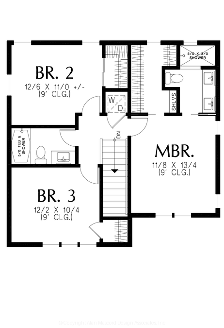 Upper Floor Plan image for Mascord --Upper Floor Plan