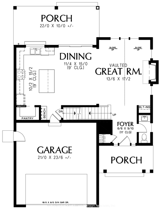 Main Floor Plan image for Mascord --Main Floor Plan