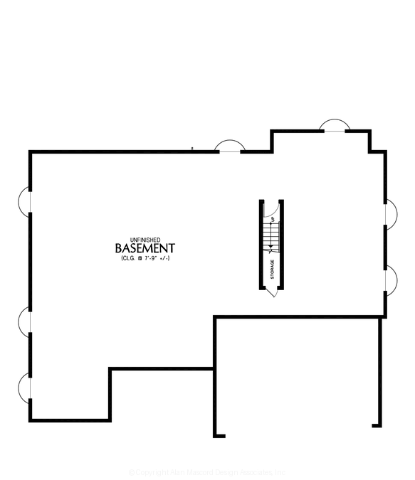 Lower Floor Plan image for Mascord --Lower Floor Plan