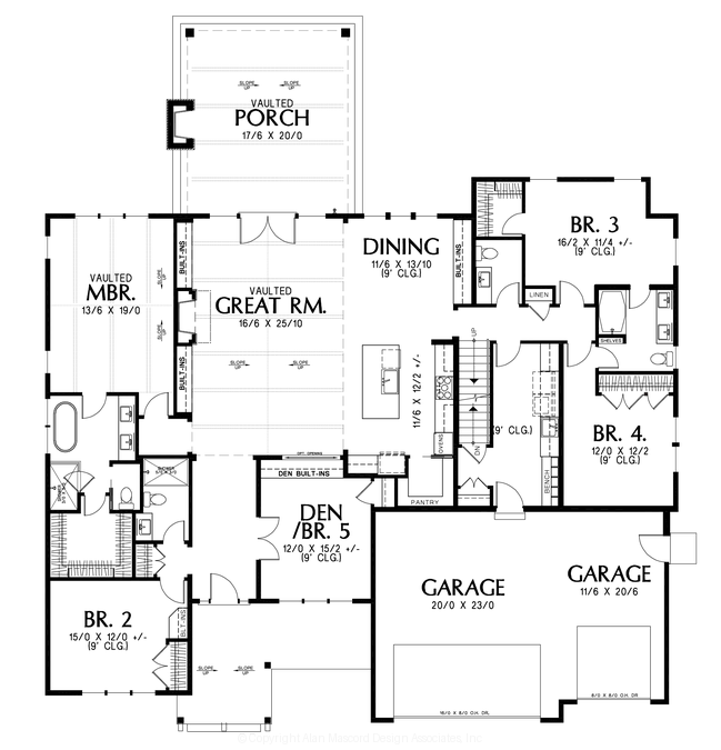Main Floor Plan image for Mascord --Main Floor Plan