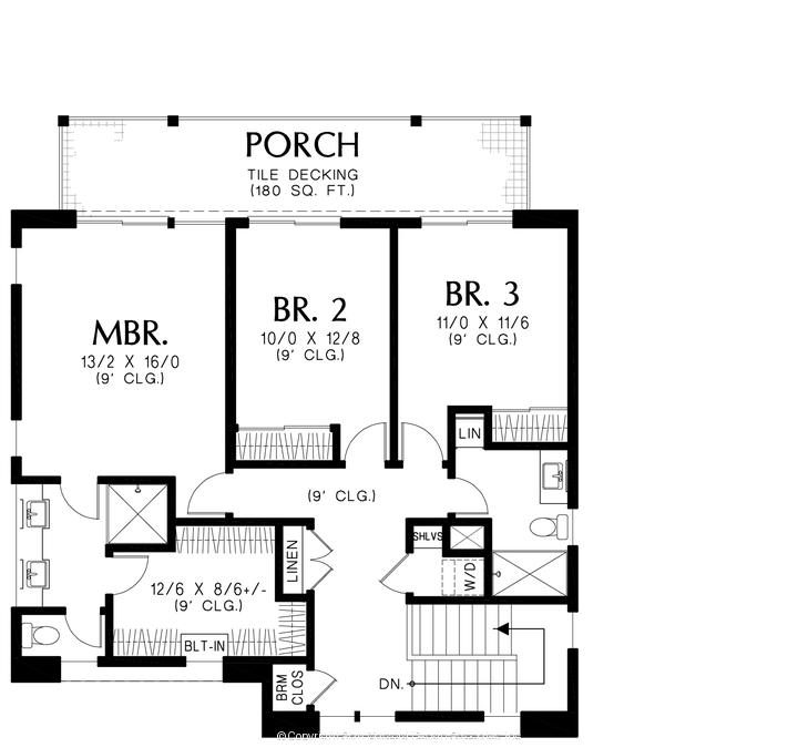 Upper Floor Plan image for Mascord --Upper Floor Plan