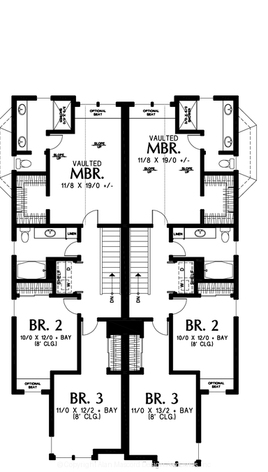 Upper Floor Plan image for Mascord --Upper Floor Plan