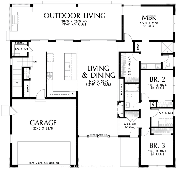 Main Floor Plan image for Mascord --Main Floor Plan