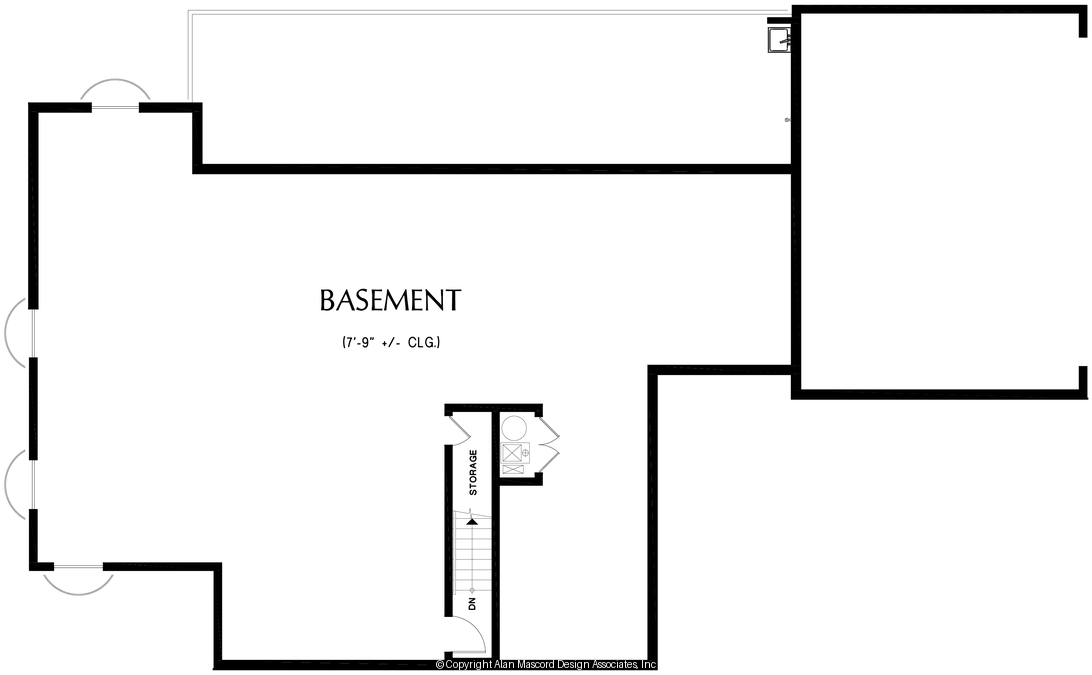 Lower Floor Plan image for Mascord --Lower Floor Plan